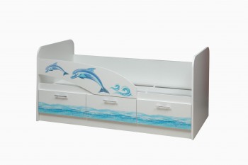 Кровать одинарная 06.222 (1600) (Дельфин) в Москаленки - moskalenki.mebel54.com | фото
