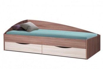 Кровать одинарная Фея-3 (асимметричная) в Москаленки - moskalenki.mebel54.com | фото