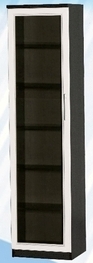 Шкаф средний со стеклодверью ДЛЯ ГОСТИНОЙ ШСС-450 Венге/Дуб выбеленный в Москаленки - moskalenki.mebel54.com | фото